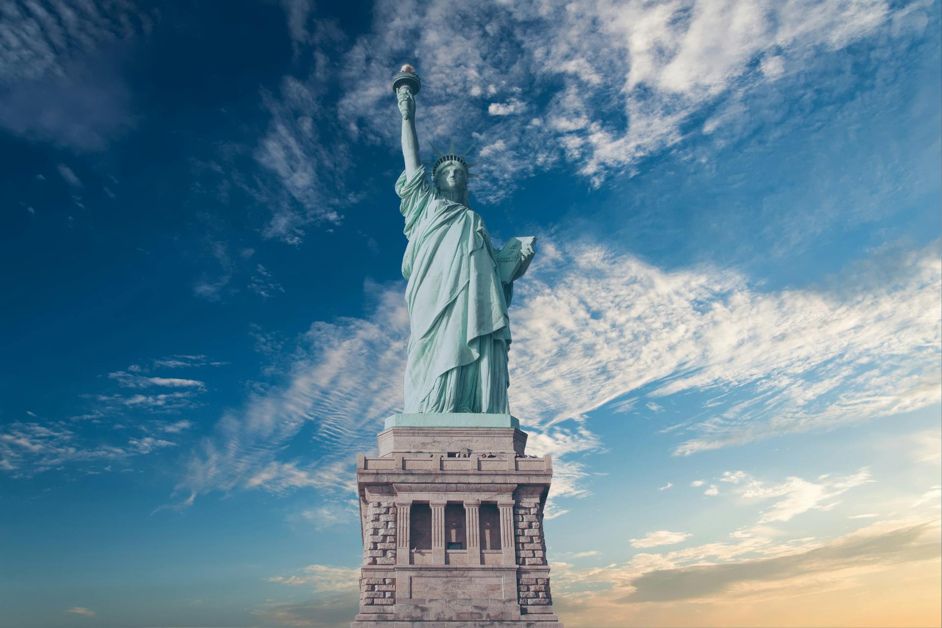 Statue of Liberty in New York Harbor, representing immigration law services